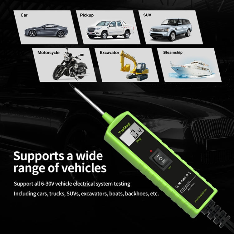 JDiag 6-30V Detector De Voltaje Automotriz Con Rango 0.3-70V