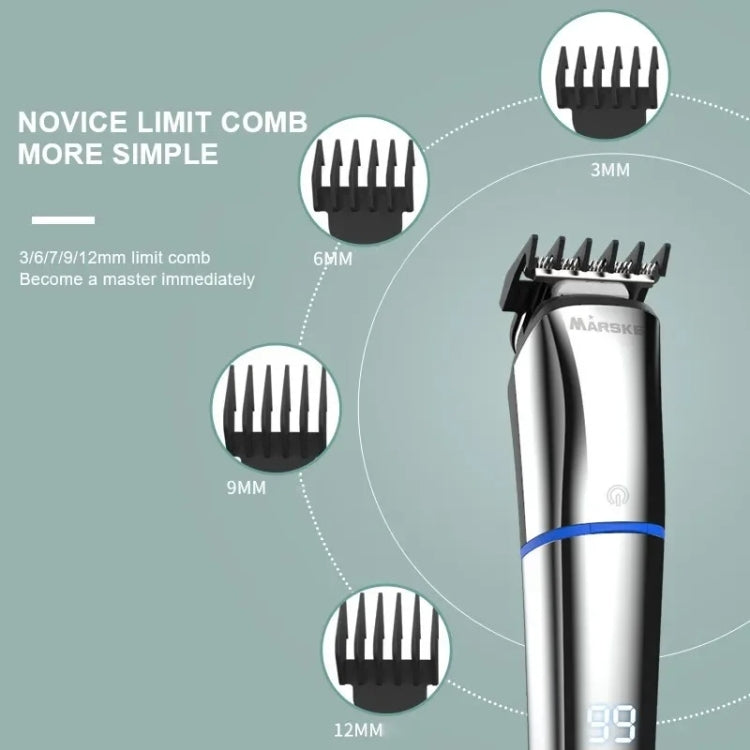 MARSKE Cortadora de Pelo 6 en 1 Recargable Corte 30 Grados