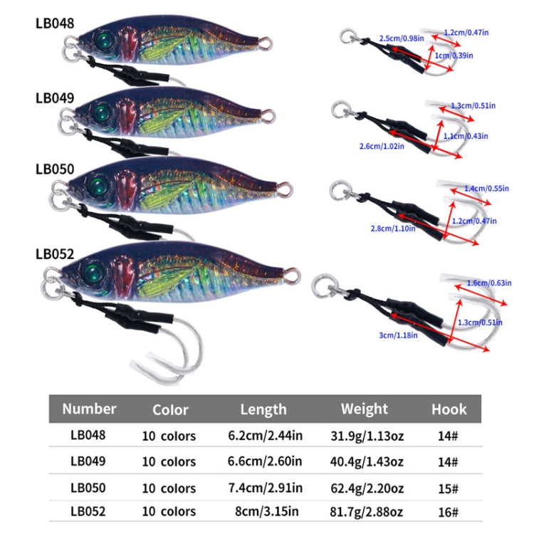 HENGJIA Señuelos De Pesca De Mar 10 Colores Ojos 3D