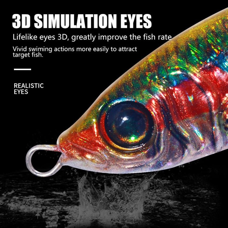 HENGJIA Señuelos De Pesca De Mar 10 Colores Ojos 3D