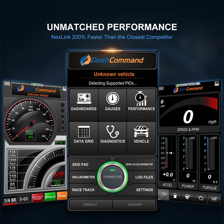 Nexas OBD2 Bluetooth 5.0 Escáner IOS Android Monitoreo Real