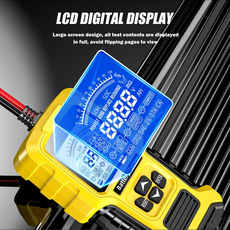 FOXSUR 12V-24V Analizador Resistencia Batería Prueba Rápida