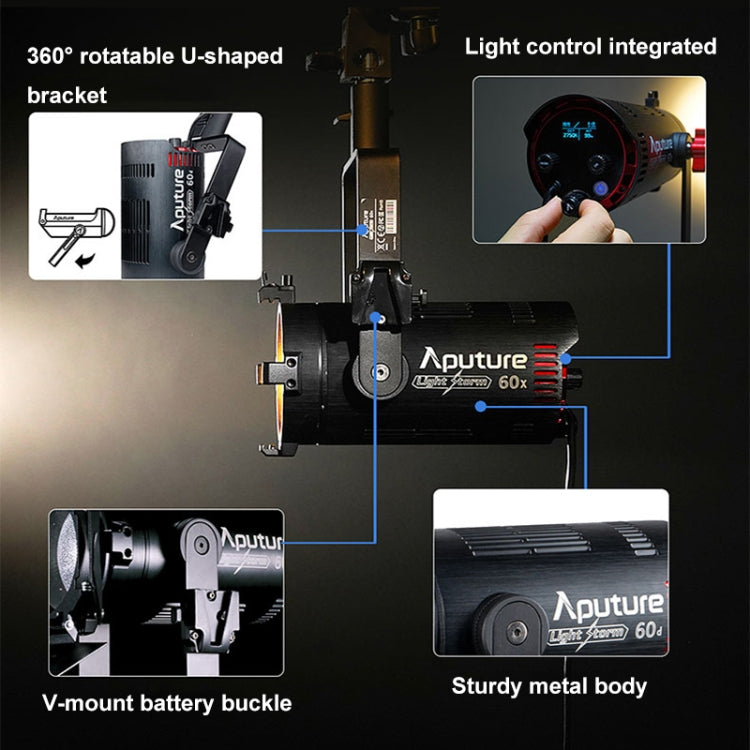 Aputure LS60 Luz LED Fotografía y Video Resistente al Agua