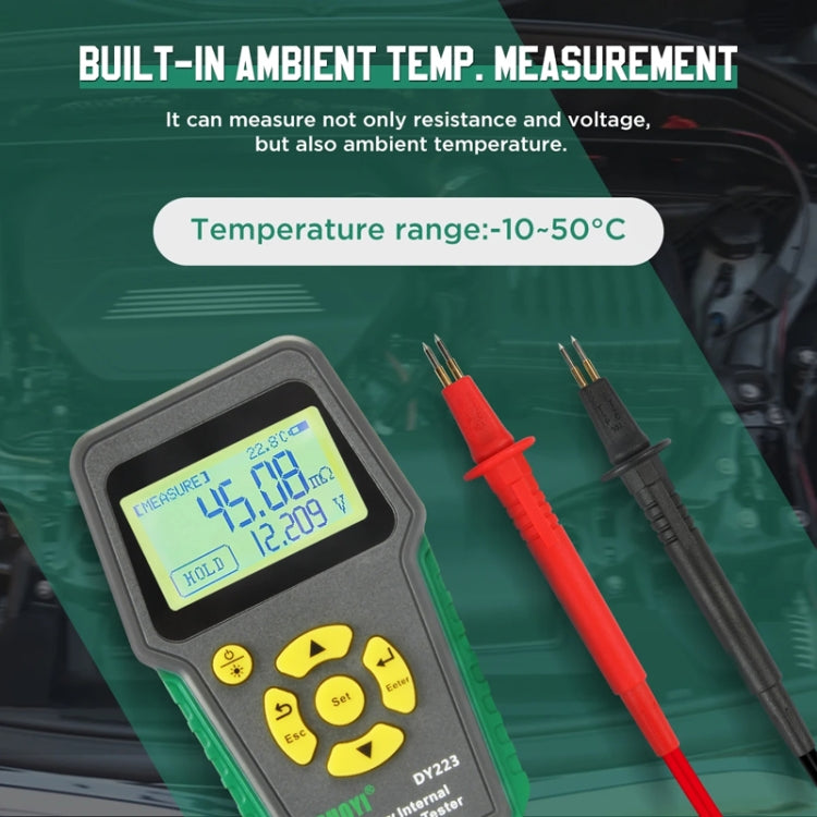 DUOYI DY223 Instrumento Diagnóstico Voltaje y Resistencia