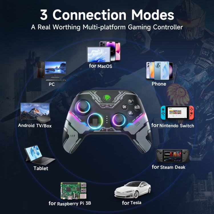 EasySMX X15 Mando Gamepad Inalámbrico Gatillos Hall