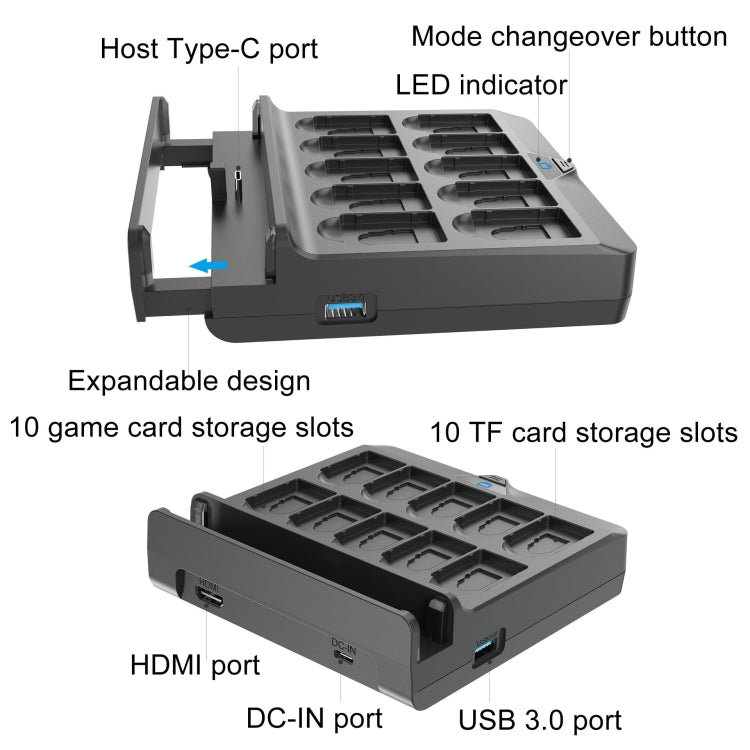 Iplay NG-SW279 Base Conversión Switch OLED Almacenamiento