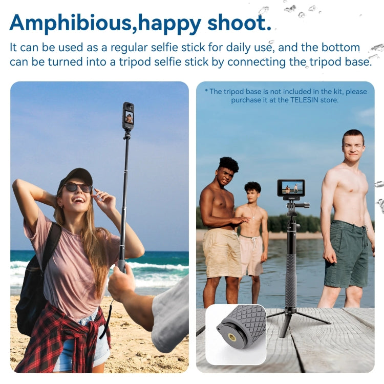 Palo Selfie Stick 65,4 cm Aluminio Cabeza Bola 360