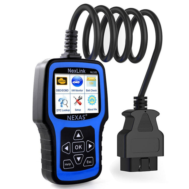 Nexas NL101 Escáner OBD2 Herramienta de Diagnóstico y Probador Batería 6V 12V