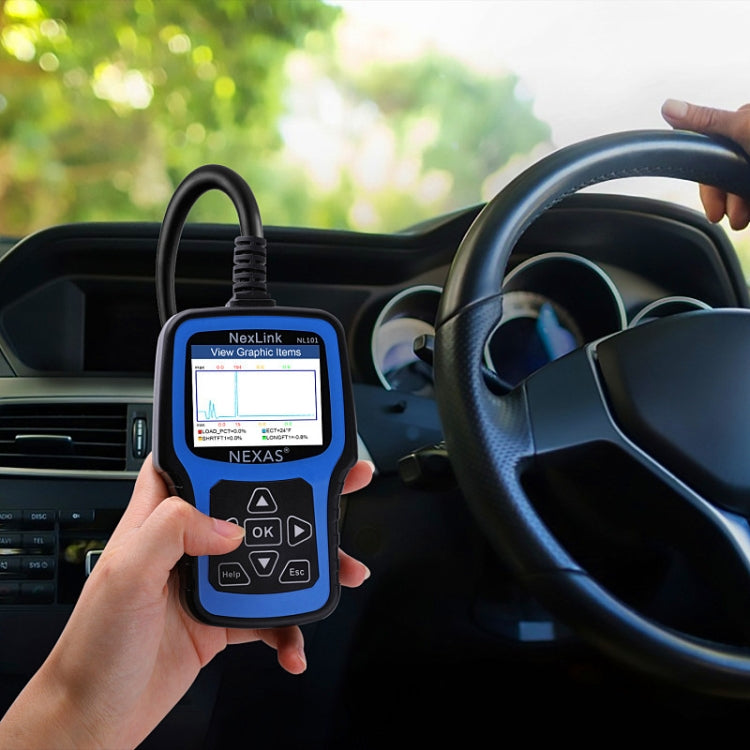 Nexas NL101 Escáner OBD2 Herramienta de Diagnóstico y Probador Batería 6V 12V