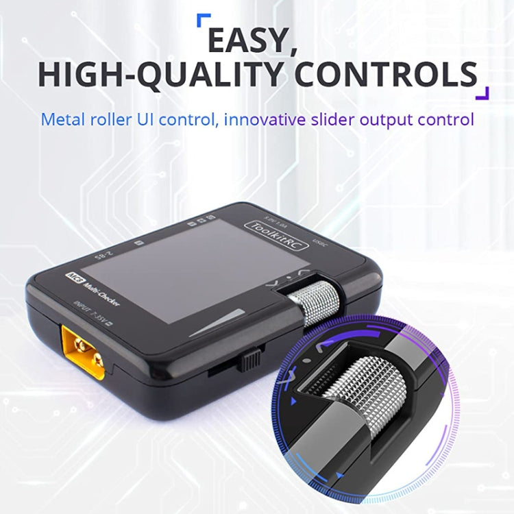 ToolkitRC MC8 Cargador PD Pantalla de Potencia Dual USB C
