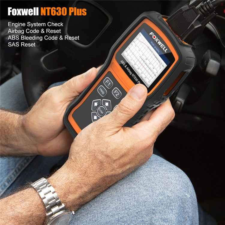 FOXWELL NT630 Plus Escáner OBD2 Purga ABS Automática