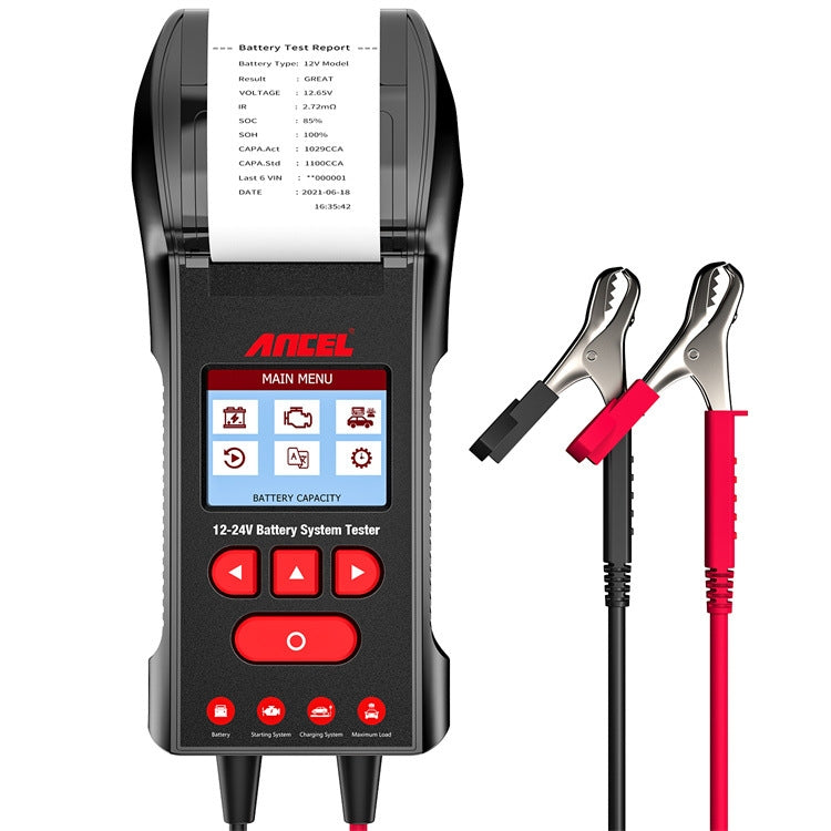 ANCEL BST600 Probador de Batería Automotriz 12V 24V CCA