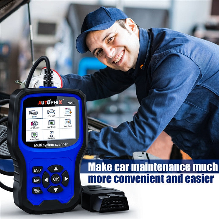 Autophix 7610 Escáner OBD2 EOBD Portátil de Sistema Completo