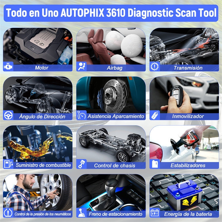 Autophix 3610 Escáner Bluetooth para VW Audi Skoda Seat