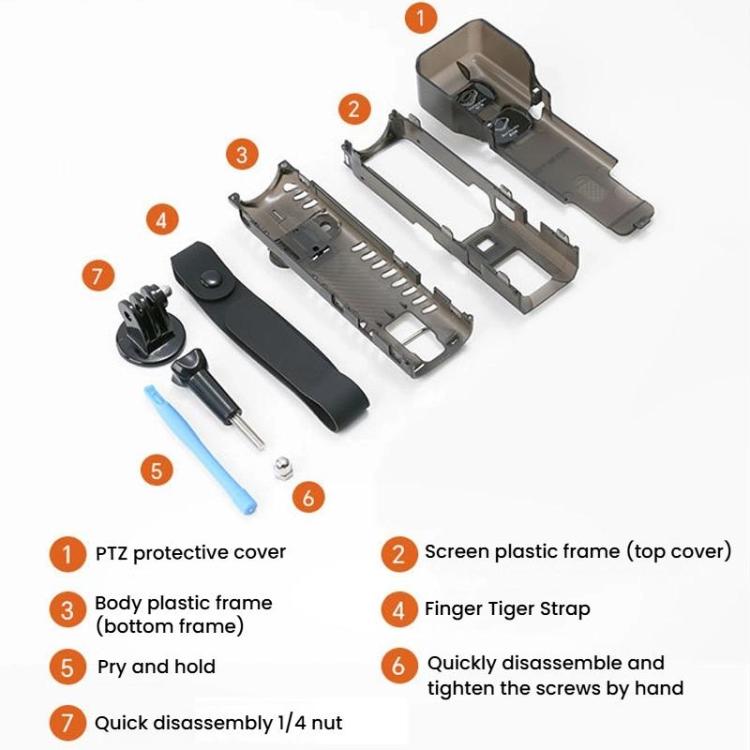 RCSTQ DJI OSMO Pocket 3 Estuche Correa Antideslizante