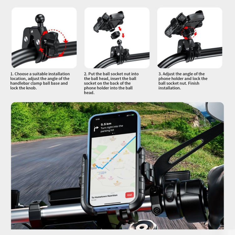 Kewig Clip Base Soporte Teléfono Bicicleta Eléctrica 360
