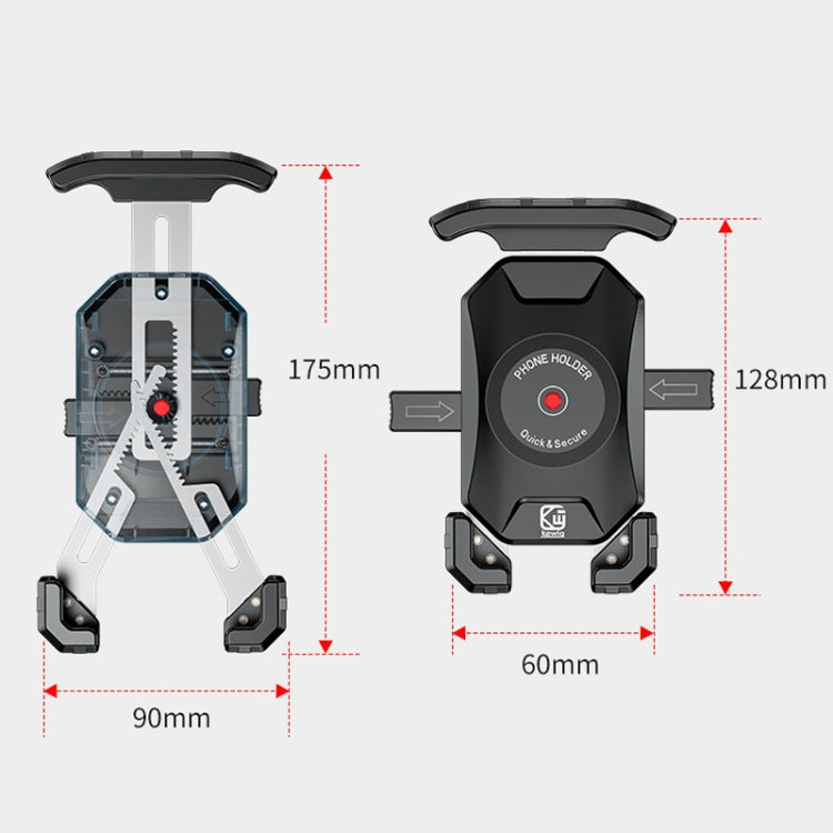Kewig Soporte Navegación Elevado Moto Antirrobo Exterior