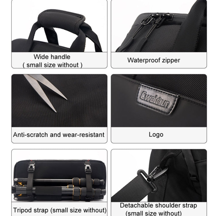 Cwatcun D109 Bolsa de Fotografía Impermeable para Cámara y Accesorios