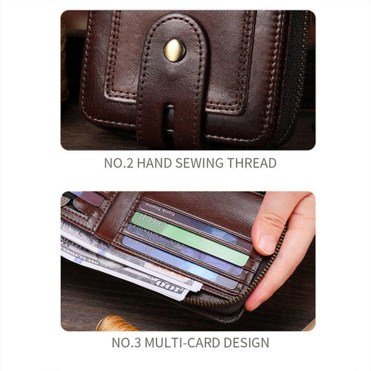 Bull Captain 232 Cartera Piel De Vaca RFID Para Hombre