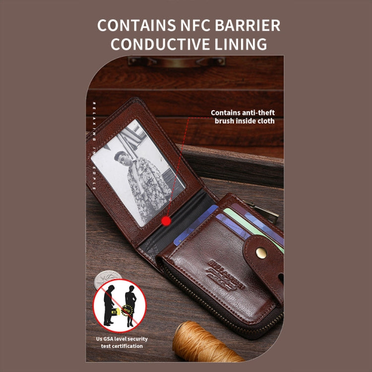 Bull Captain 232 Cartera Piel De Vaca RFID Para Hombre