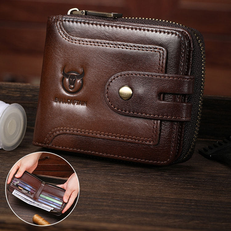 Bull Captain 232 Cartera Piel De Vaca RFID Para Hombre