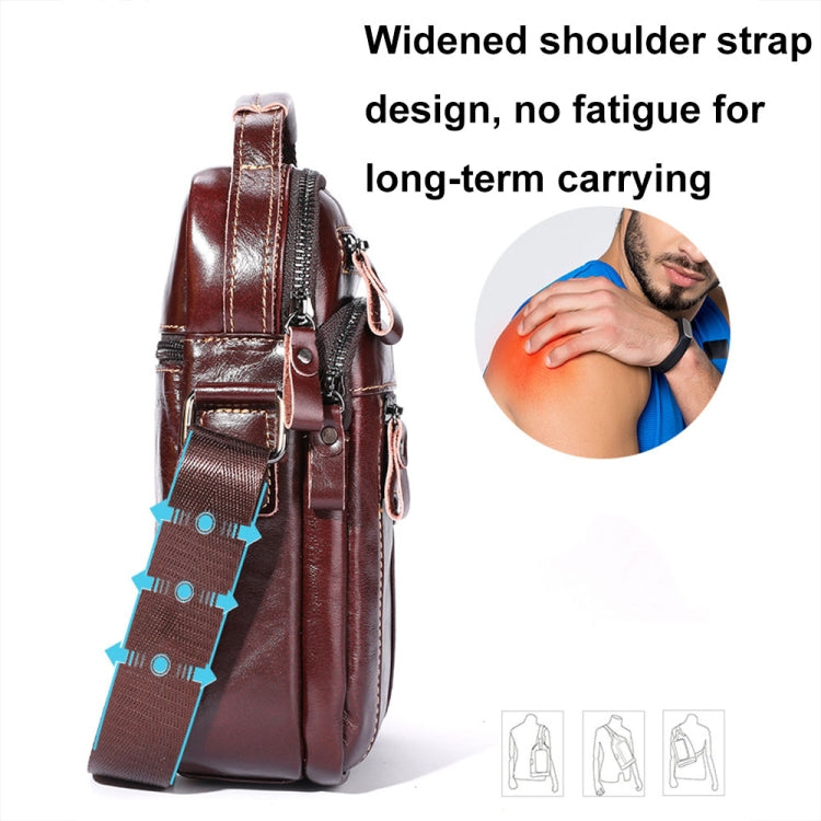 Bull Captain 0400 Bolso Bandolera Piel Vacuno Capacidad