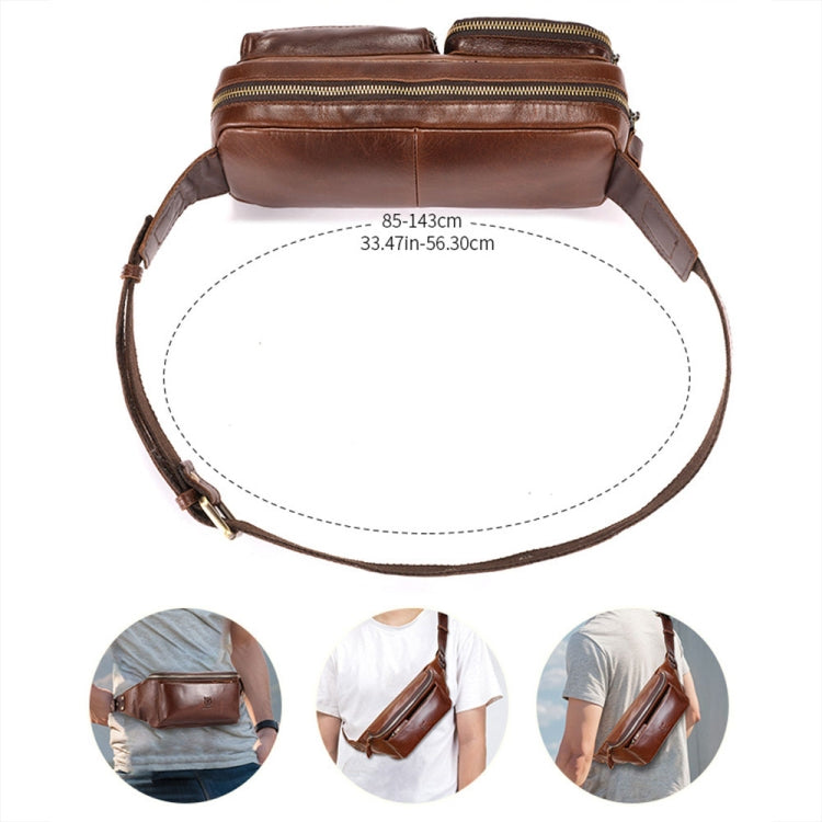 BULL CAPTAIN 082 Bolso Bandolera Piel de Vaca Gran Capacidad