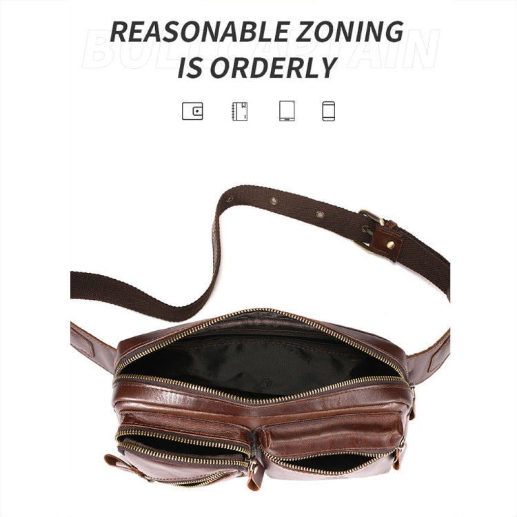 BULL CAPTAIN 082 Bolso Bandolera Piel de Vaca Gran Capacidad