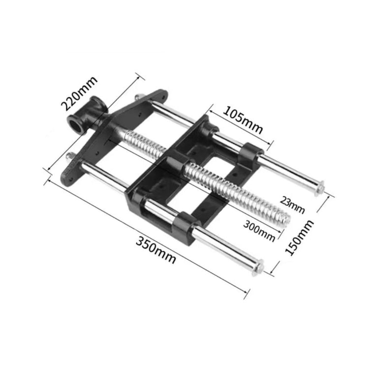 ProHolding Alicates Sujeción Mesa 35x22cm Acero Cromado
