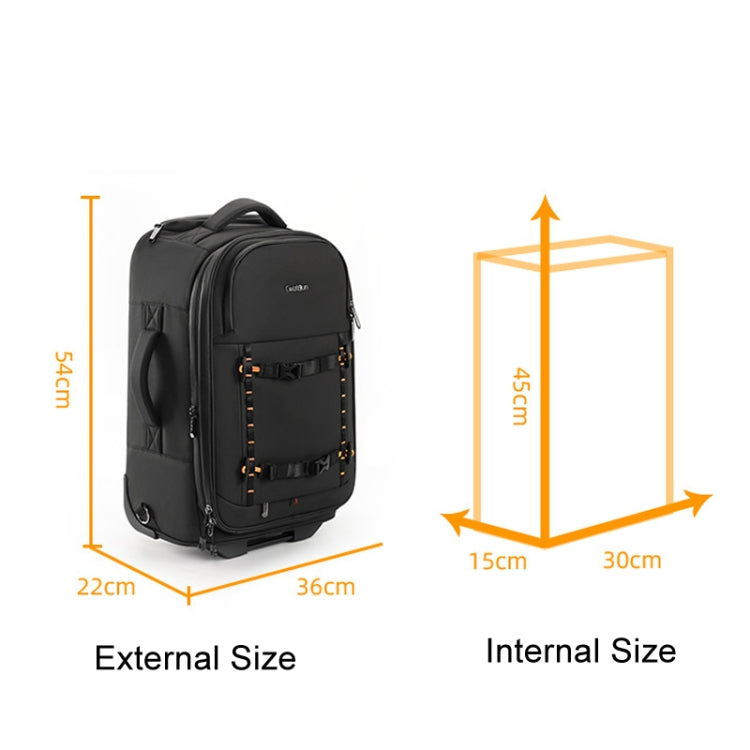 Cwatcun D136 Gen 1 Bolso Hombro con Ruedas para Cámara