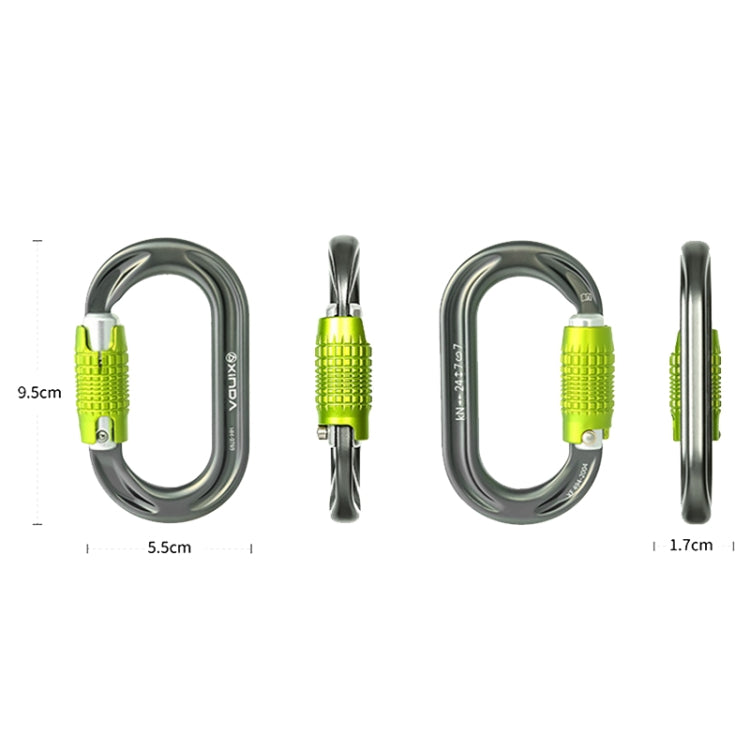 XINDA HH-9769 Mosquetón de Escalada 22-24kN para Montañismo