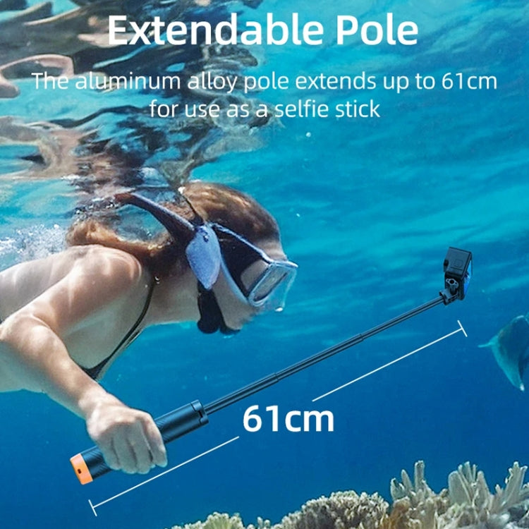 TELESIN Trípode Selfie Flotación Subacuática 61 Cm GoPro
