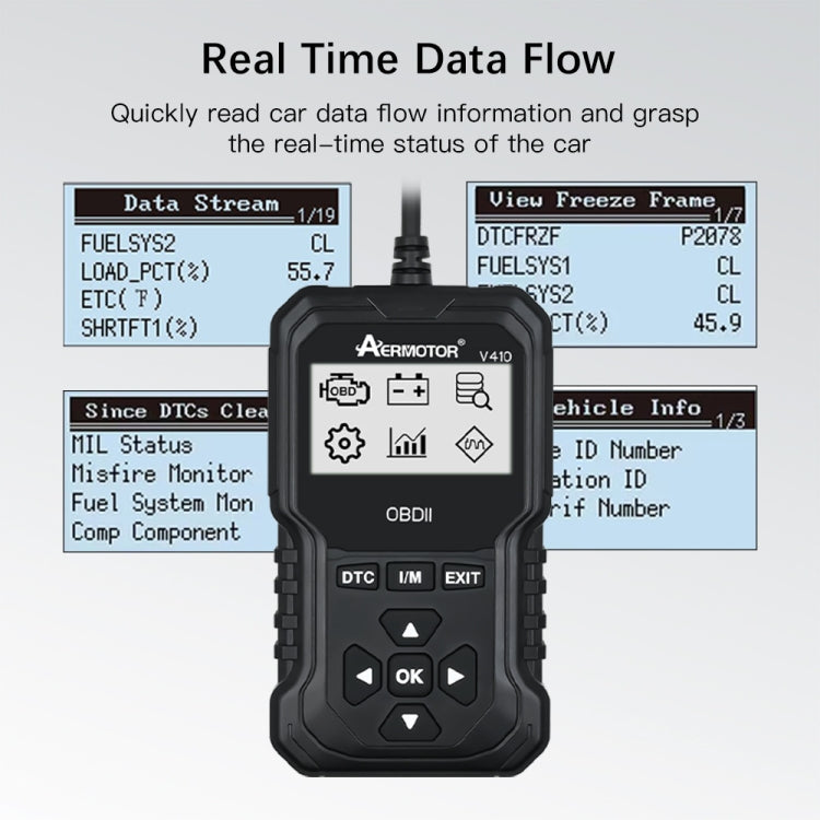 Aermotor ELM327 OBD II Herramienta Lectura Rápida de Fallas