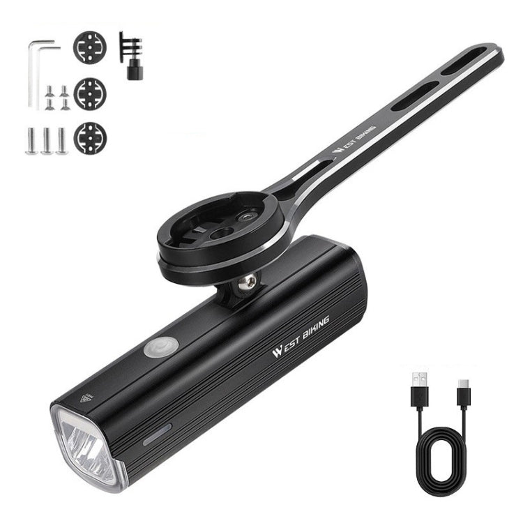 WEST BIKING Tipo C Faro Bicicleta Aluminio Alto Brillo