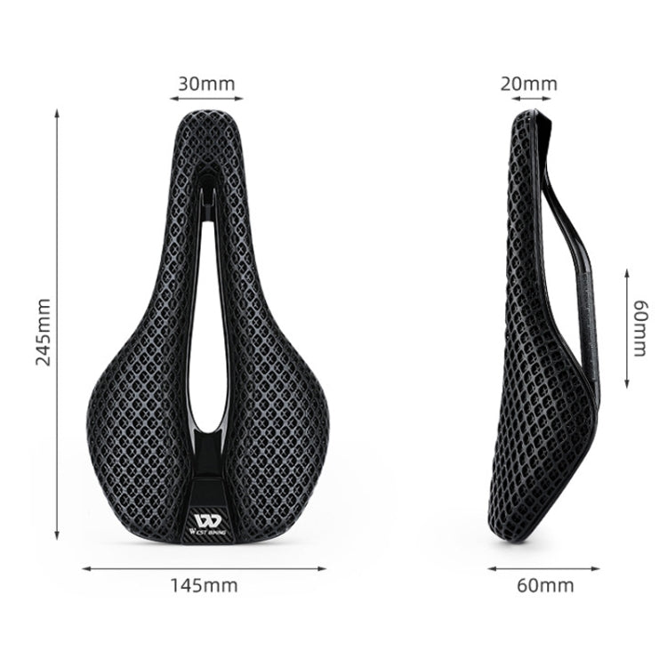 WEST BIKING EM21T7002 Asiento Para Bicicleta De Fibra De Carbono Ultraligero