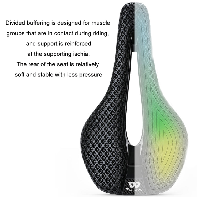 WEST BIKING EM21T7002 Asiento Para Bicicleta De Fibra De Carbono Ultraligero
