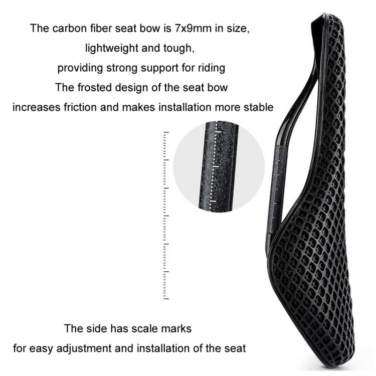 WEST BIKING EM21T7002 Asiento Para Bicicleta De Fibra De Carbono Ultraligero
