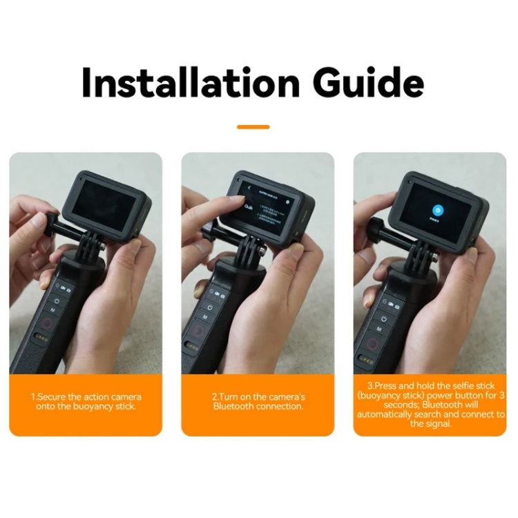 TELESIN Palo Flotante Bluetooth GoPro 15 m Control Remoto
