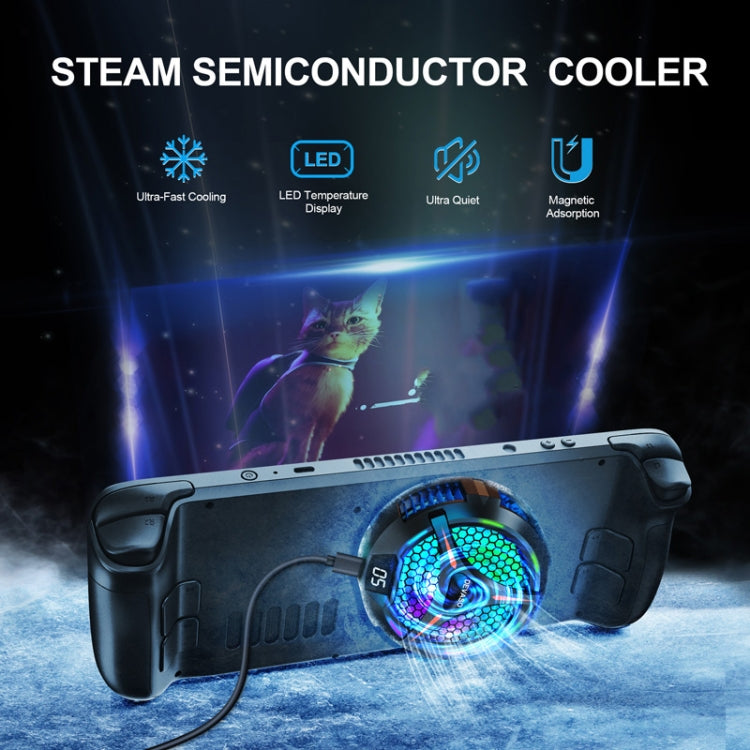 Devaso Steam Deck OLED Disipador De Calor Con Pantalla LED