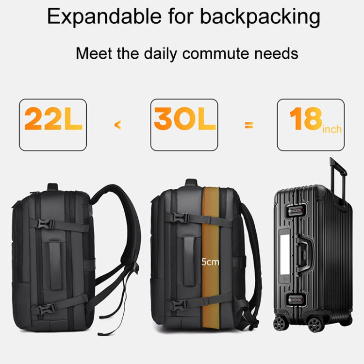 WEIXIER B724 Mochila Expandible para Portátil Gran Capacidad