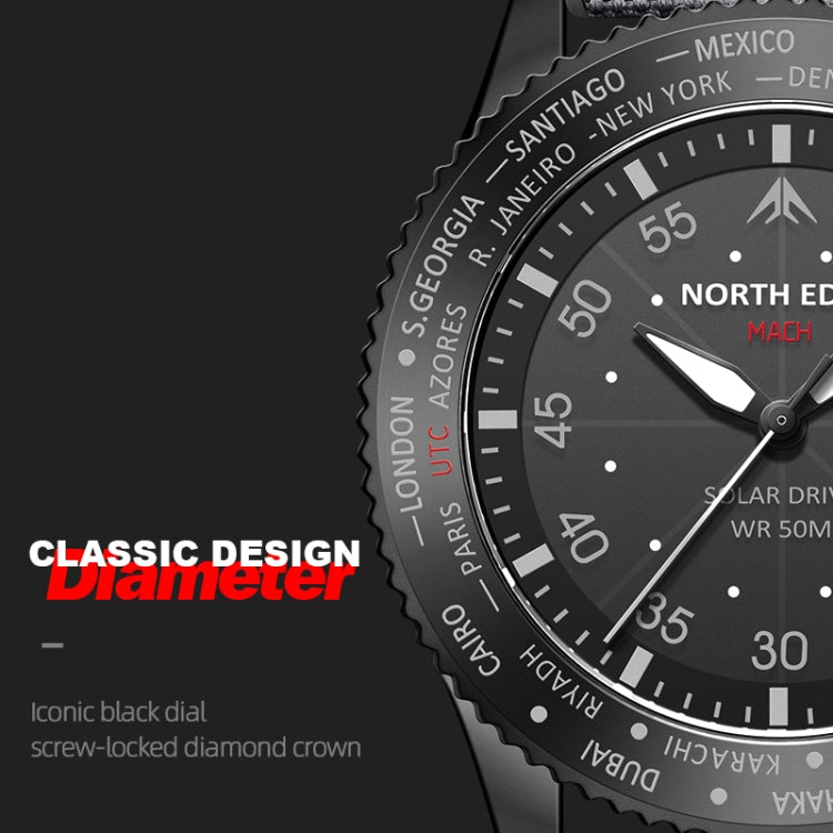 North Edge Reloj Deportivo Movimiento Solar Cuarzo