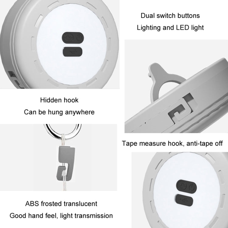 TUBUZHE Lámpara LED Portátil 2 en 1 Batería 2000 mAh