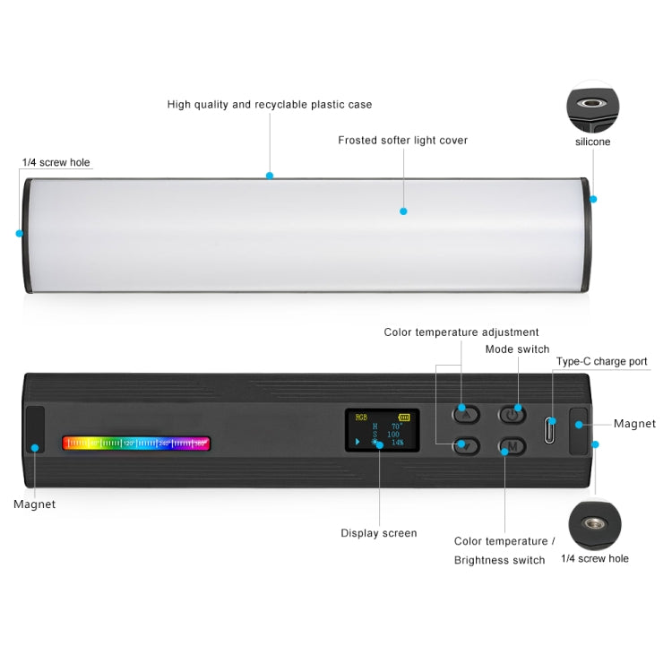 LuzPro Luz De Relleno Portátil Fotografía CRI95+ Iluminación
