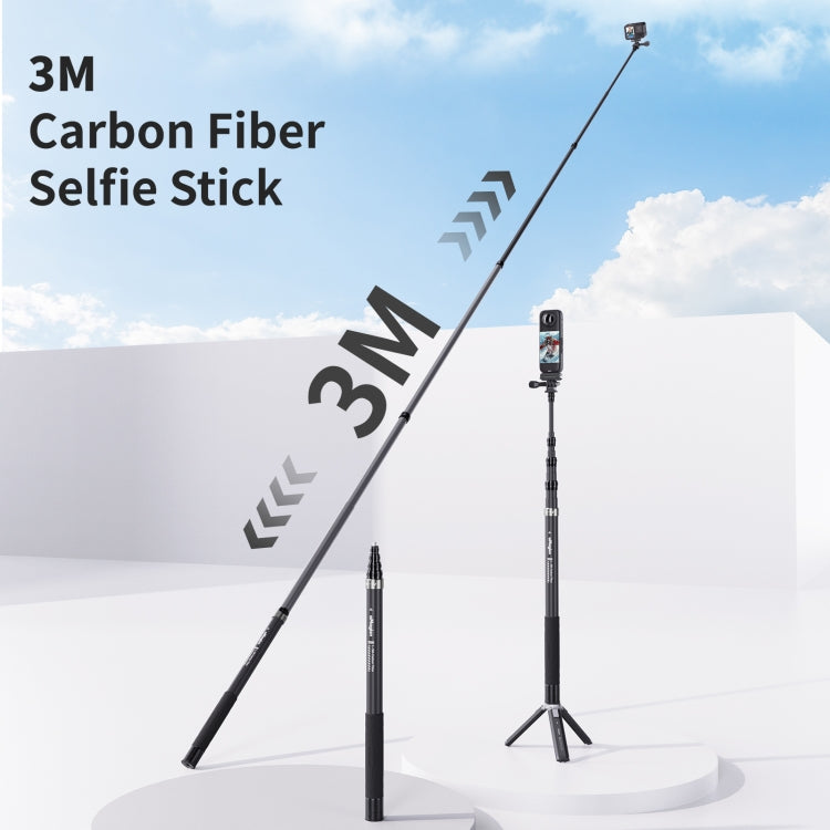 aMagisn Selfie Stick Fibra de Carbono 3 Metros Ultraligero
