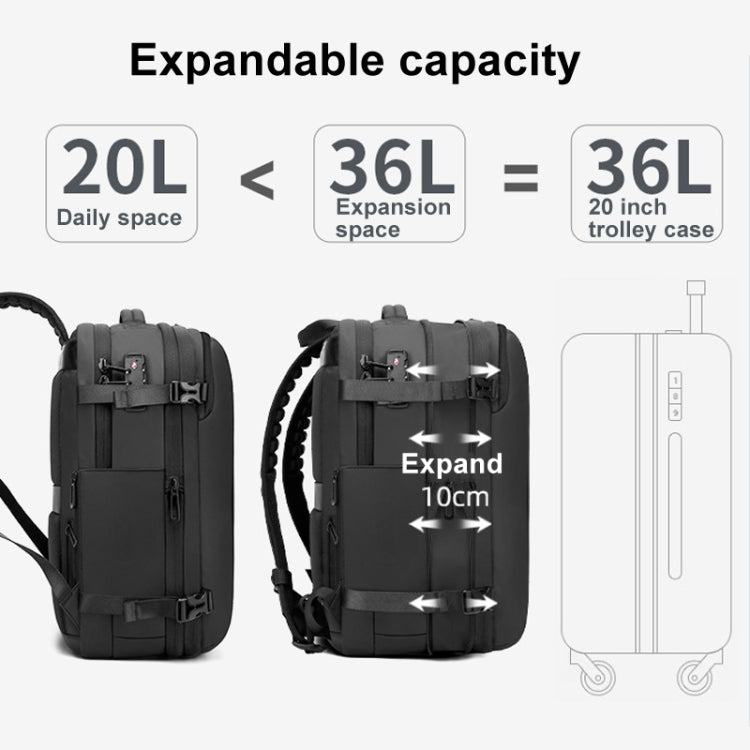 BANGE BG-1909-8 Mochila Para Ordenador Gran Capacidad Expandible