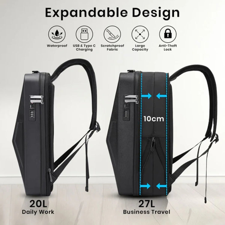 BANGE BG-2956 Mochila Rígida para Ordenador Expandible 10cm