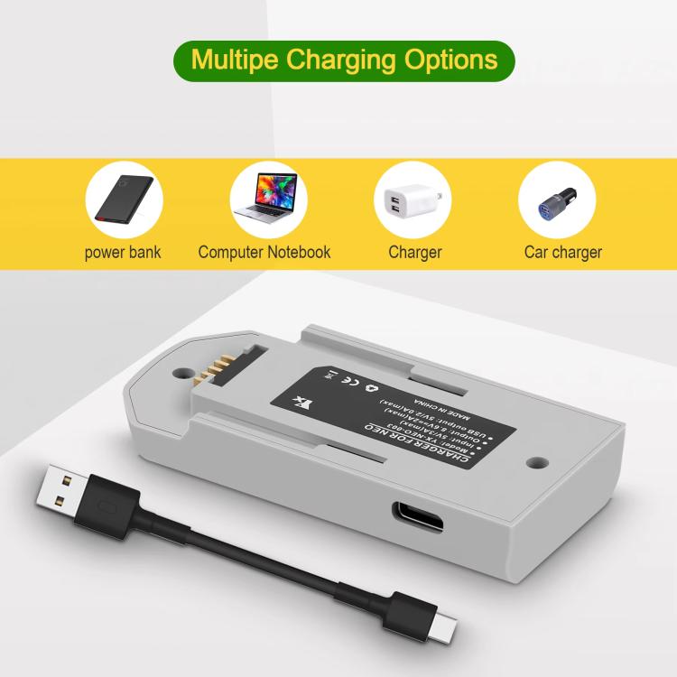DJI YX Neo Cargador De Batería USB C Carga Rápida 52min