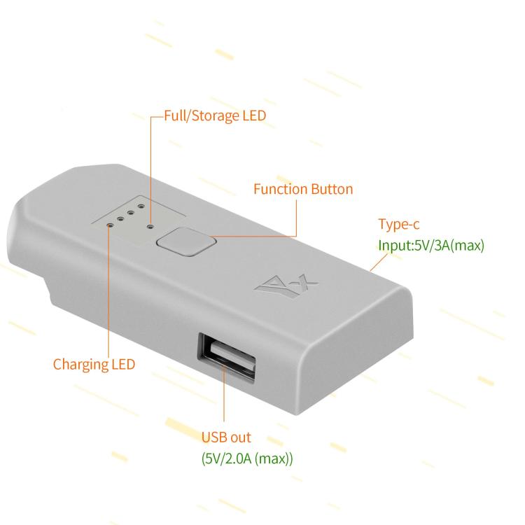 DJI YX Neo Cargador De Batería USB C Carga Rápida 52min
