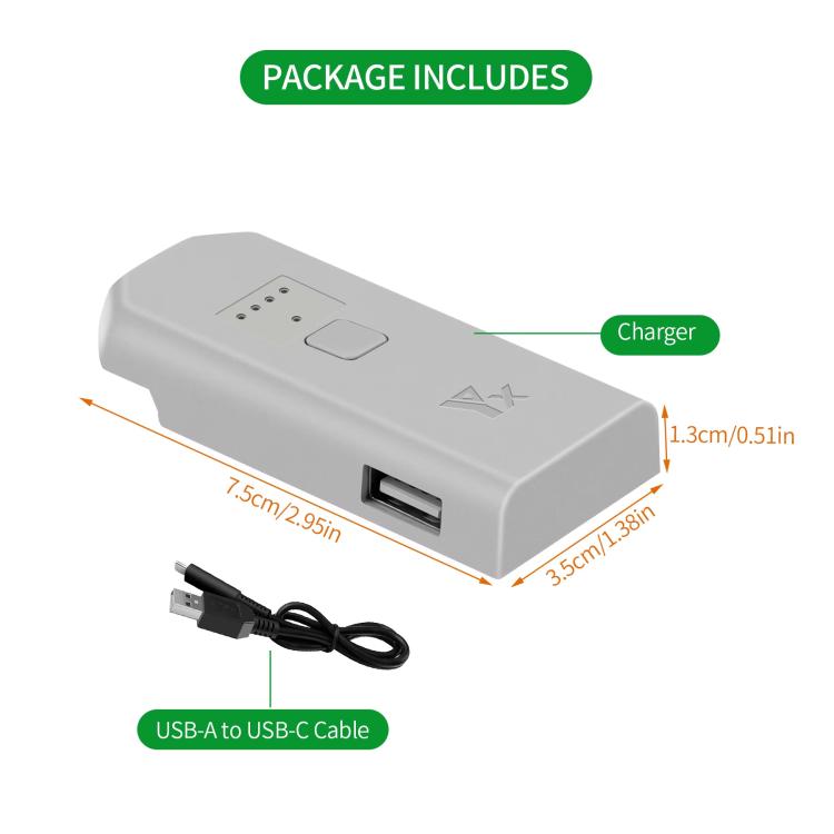 DJI YX Neo Cargador De Batería USB C Carga Rápida 52min