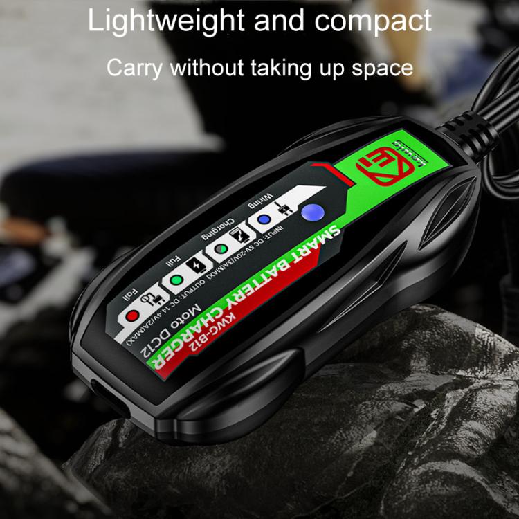Kewig B12 Cargador De Bateria Plomo Ácido Motocicleta 2A